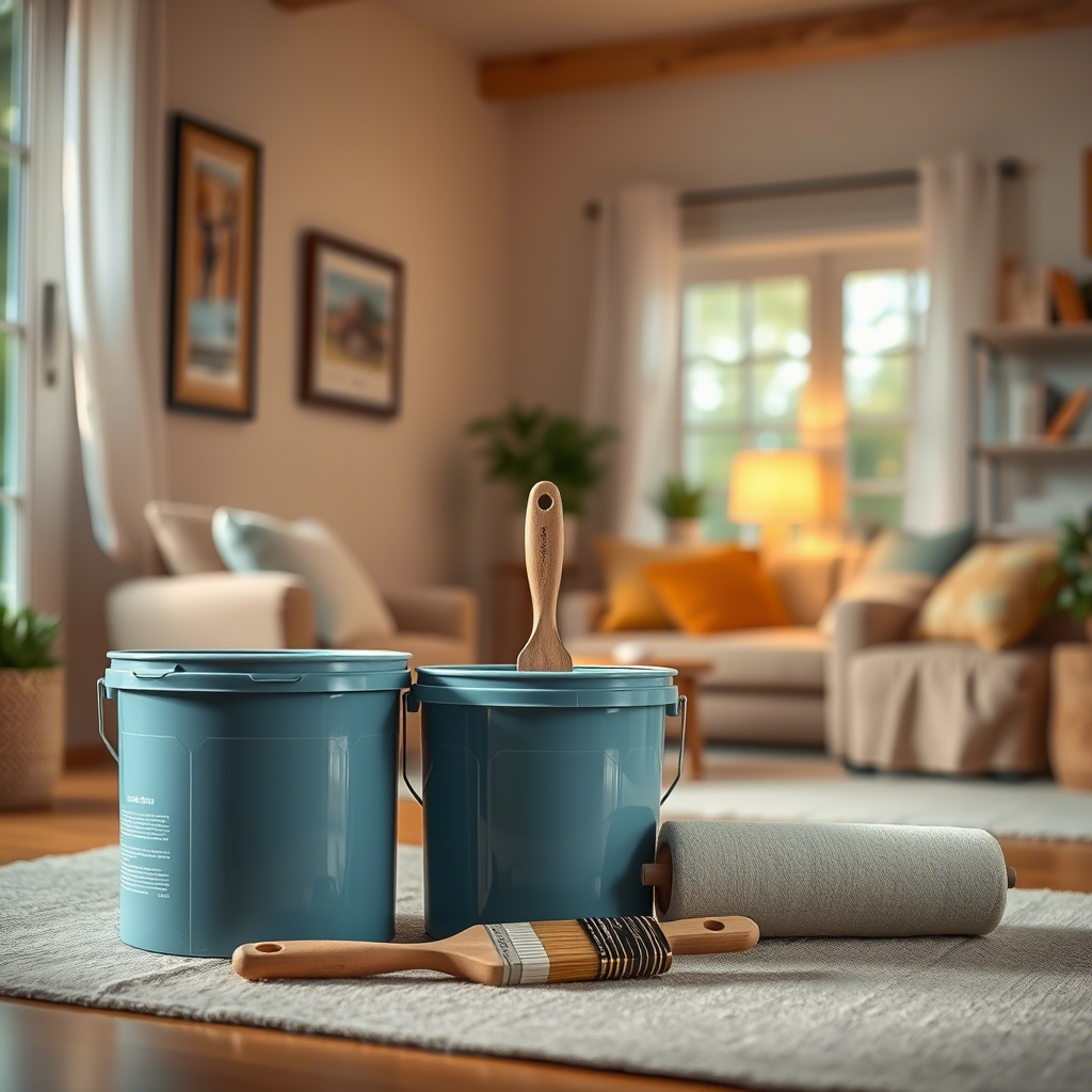 Interior de vivienda recién pintado