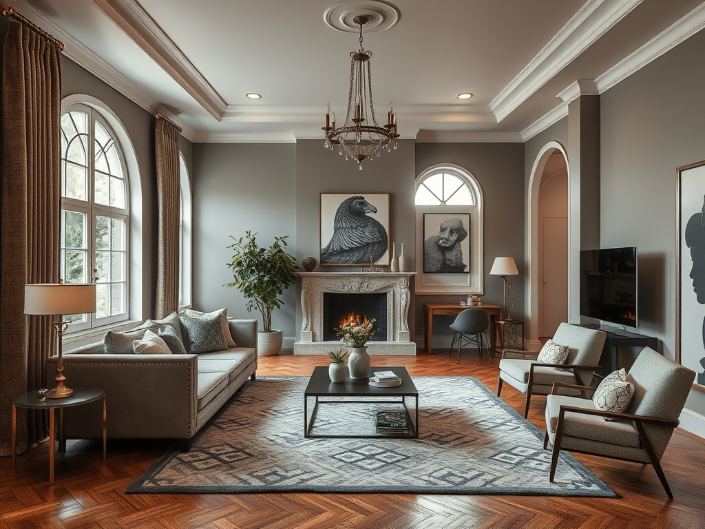 Interior residencial pintado